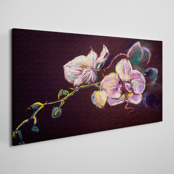 Bild auf leinwand Florale Komposition auf dunklem Hintergrund