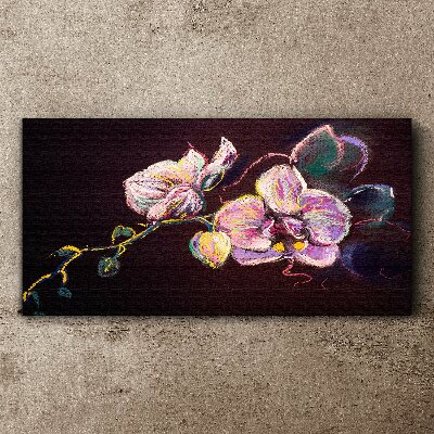Bild auf leinwand Florale Komposition auf dunklem Hintergrund