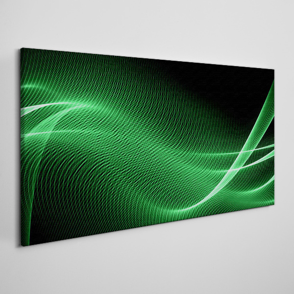 Foto auf leinwand Grüne Energiewellen