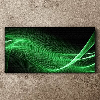 Foto auf leinwand Grüne Energiewellen