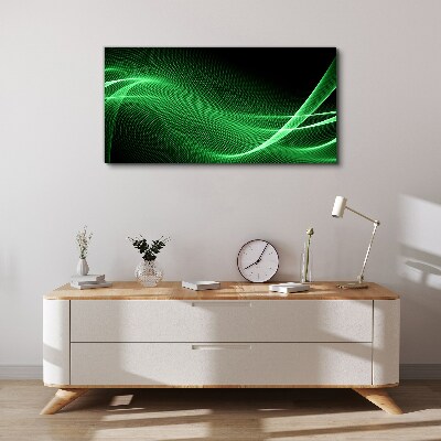Foto auf leinwand Grüne Energiewellen