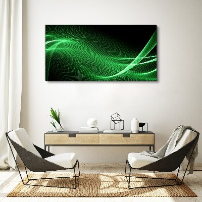 Foto auf leinwand Grüne Energiewellen