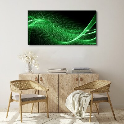 Foto auf leinwand Grüne Energiewellen