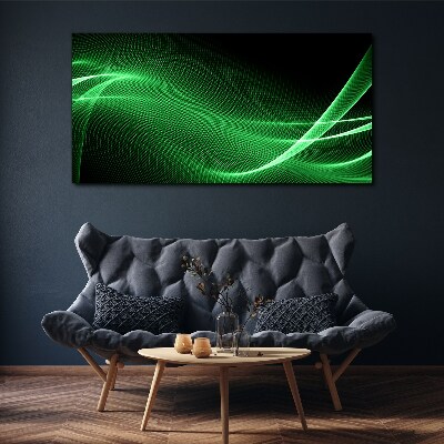 Foto auf leinwand Grüne Energiewellen