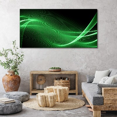 Foto auf leinwand Grüne Energiewellen