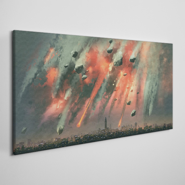 Wandbild Apokalyptisches Stadtbild