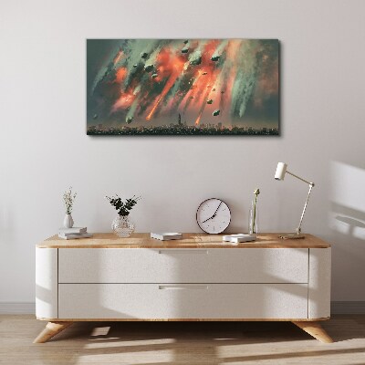 Wandbild Apokalyptisches Stadtbild
