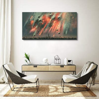 Wandbild Apokalyptisches Stadtbild