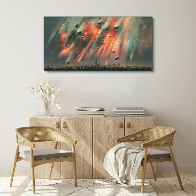Wandbild Apokalyptisches Stadtbild
