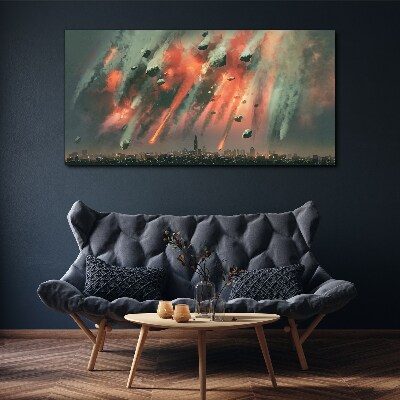 Wandbild Apokalyptisches Stadtbild
