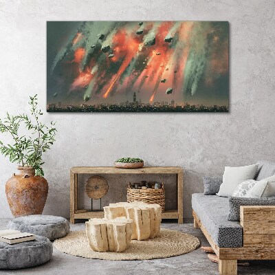 Wandbild Apokalyptisches Stadtbild