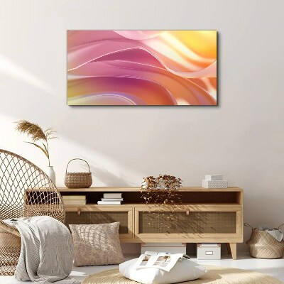 Foto auf leinwand Farbwellen in Pastelltönen