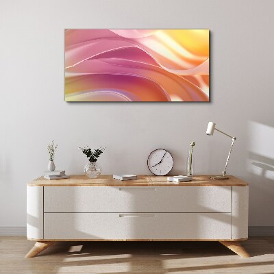Foto auf leinwand Farbwellen in Pastelltönen