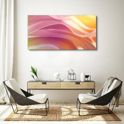 Foto auf leinwand Farbwellen in Pastelltönen
