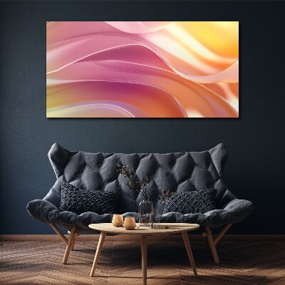 Foto auf leinwand Farbwellen in Pastelltönen
