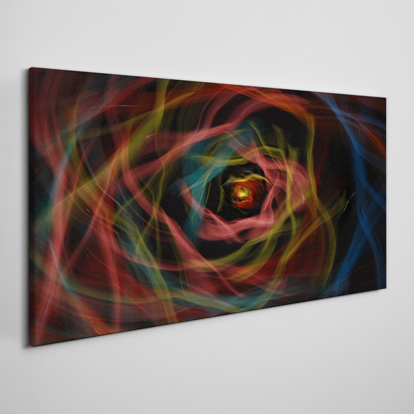 Foto auf leinwand Ein Wirbel aus bunten Lichtern