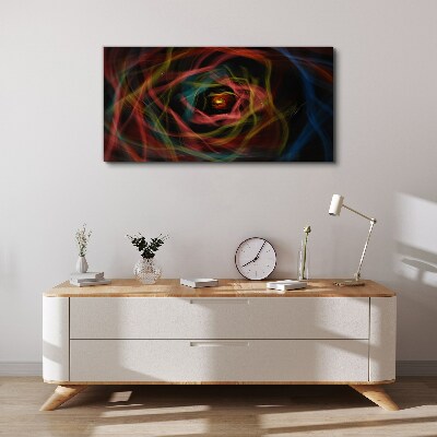 Foto auf leinwand Ein Wirbel aus bunten Lichtern