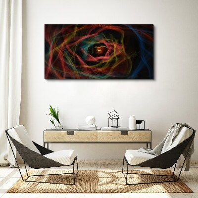 Foto auf leinwand Ein Wirbel aus bunten Lichtern
