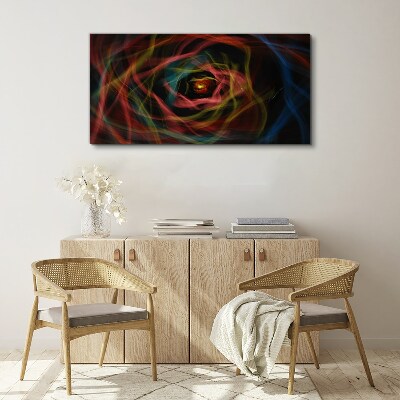 Foto auf leinwand Ein Wirbel aus bunten Lichtern