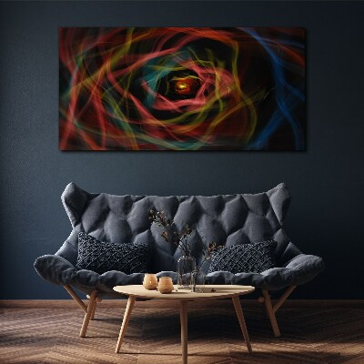 Foto auf leinwand Ein Wirbel aus bunten Lichtern