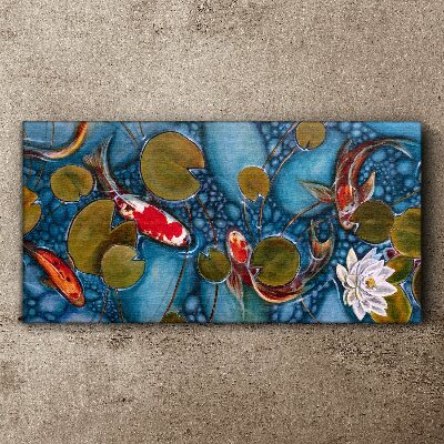 Fotobilder Koi-Fisch-Blumen-Natur