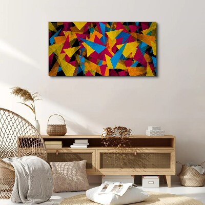 Foto auf leinwand Bunte Geometrien in Bewegung