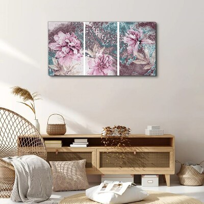 Foto auf leinwand Ein floraler Traum in Pastelltönen