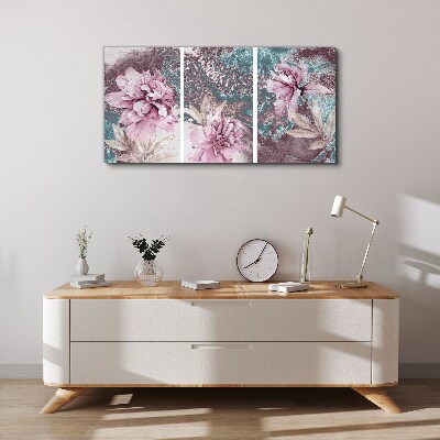 Foto auf leinwand Ein floraler Traum in Pastelltönen