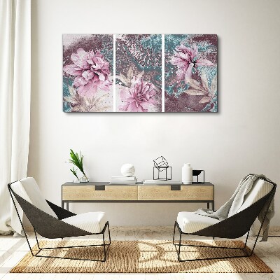 Foto auf leinwand Ein floraler Traum in Pastelltönen