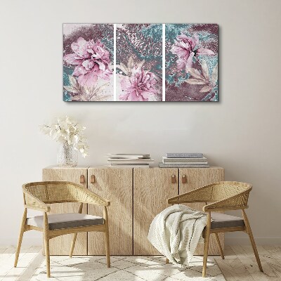 Foto auf leinwand Ein floraler Traum in Pastelltönen