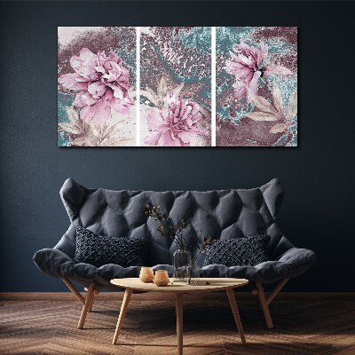 Foto auf leinwand Ein floraler Traum in Pastelltönen