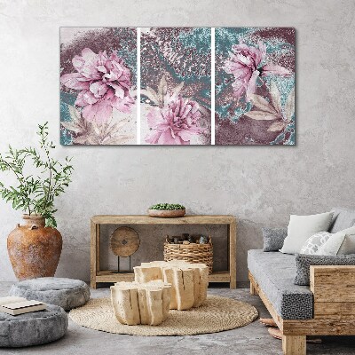Foto auf leinwand Ein floraler Traum in Pastelltönen