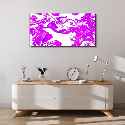 Foto auf leinwand Lila Wirbel auf weißem Hintergrund
