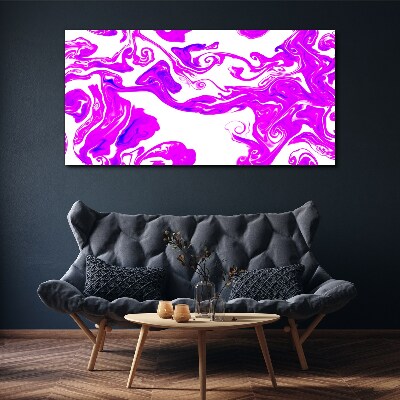 Foto auf leinwand Lila Wirbel auf weißem Hintergrund