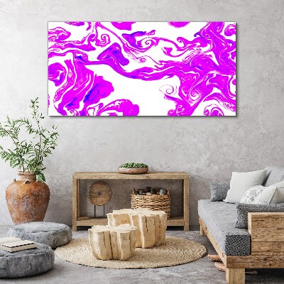 Foto auf leinwand Lila Wirbel auf weißem Hintergrund