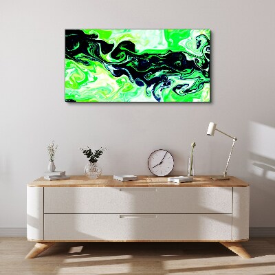 Foto auf leinwand Grüne Wirbel der Abstraktion