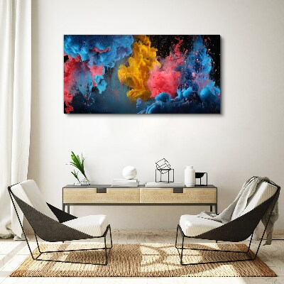 Leinwandbild Bunte Explosionen der Emotionen