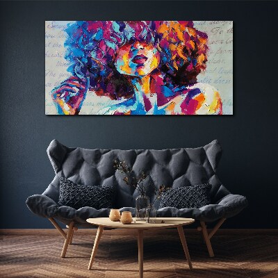 Foto auf leinwand Farbenfroher Porträtausdruck