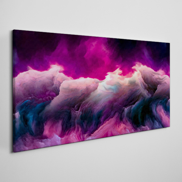 Wandbild Farbwellen in Lila