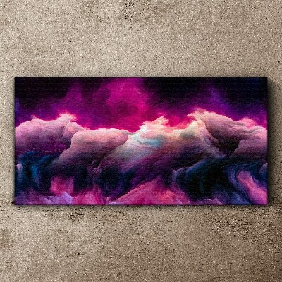 Wandbild Farbwellen in Lila