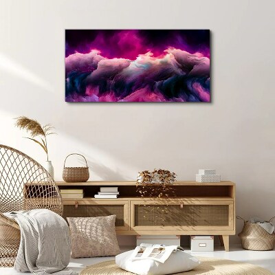 Wandbild Farbwellen in Lila