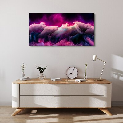 Wandbild Farbwellen in Lila