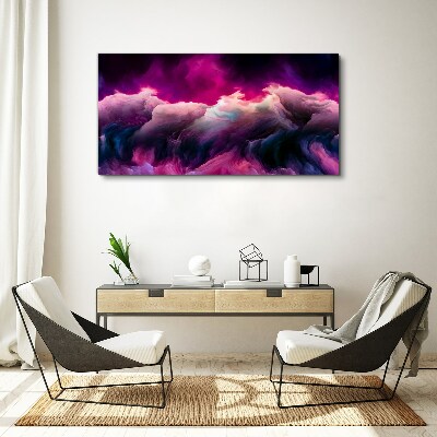 Wandbild Farbwellen in Lila