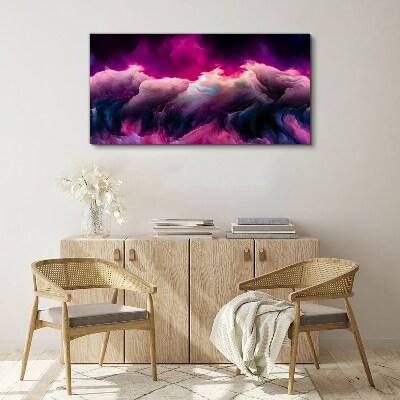 Wandbild Farbwellen in Lila