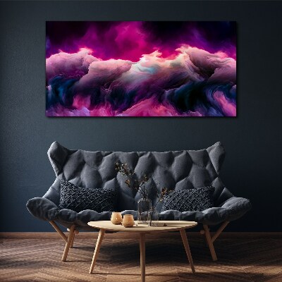 Wandbild Farbwellen in Lila