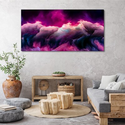 Wandbild Farbwellen in Lila