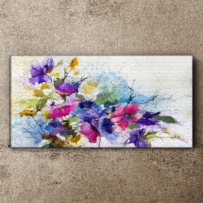 Foto auf leinwand Florale Farbexplosion