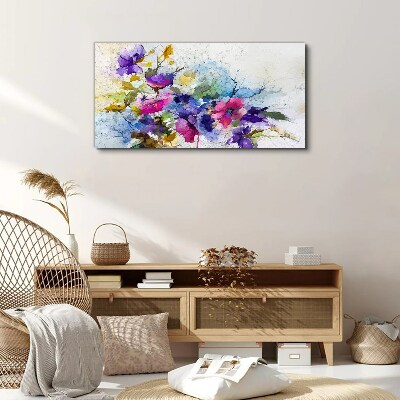 Foto auf leinwand Florale Farbexplosion