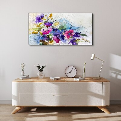 Foto auf leinwand Florale Farbexplosion