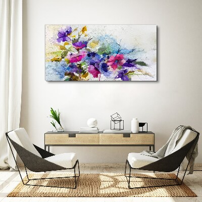 Foto auf leinwand Florale Farbexplosion
